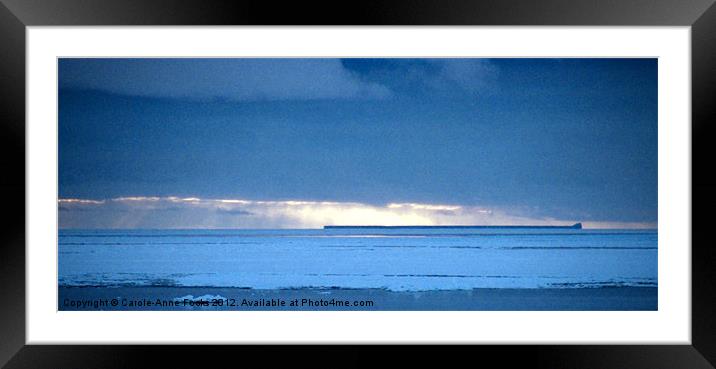 Iceberg in the Ross Sea Panorama Framed Mounted Print by Carole-Anne Fooks
