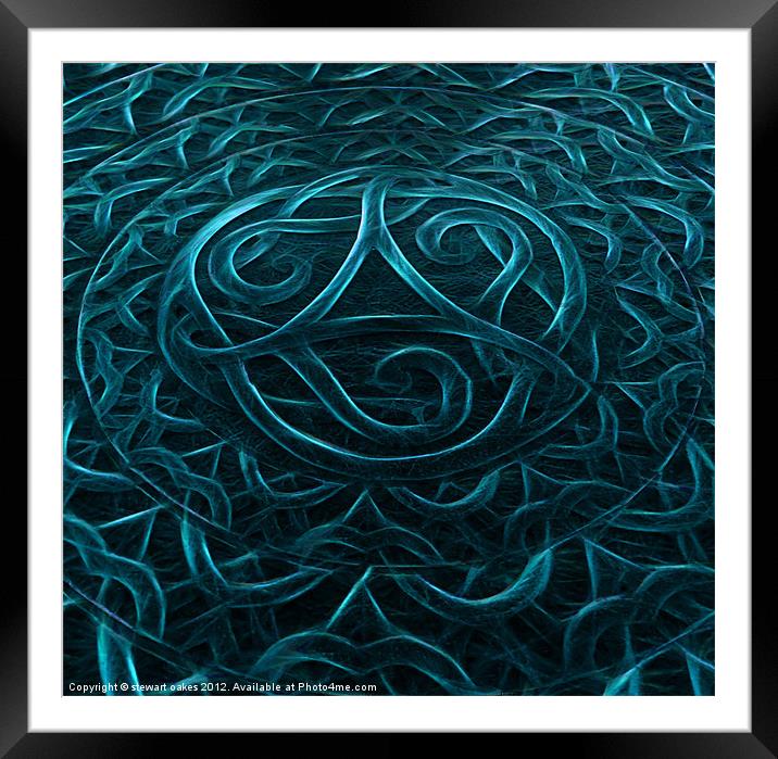 Celtic designs and patterns 22 Framed Mounted Print by stewart oakes