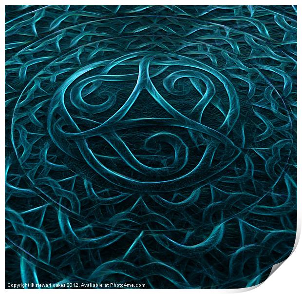 Celtic designs and patterns 22 Print by stewart oakes