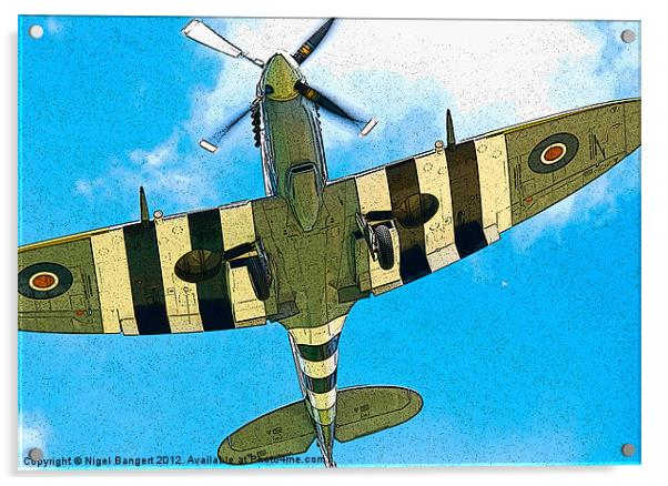 Spitfire Acrylic by Nigel Bangert