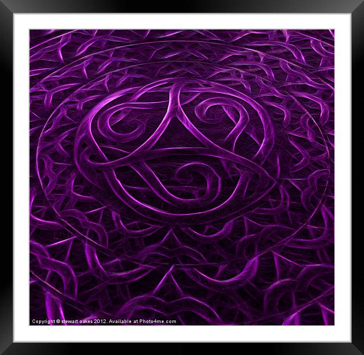 Celtic designs and patterns 23 Framed Mounted Print by stewart oakes