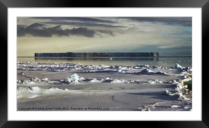 Iceberg in the Ross Sea Antarctica Framed Mounted Print by Carole-Anne Fooks