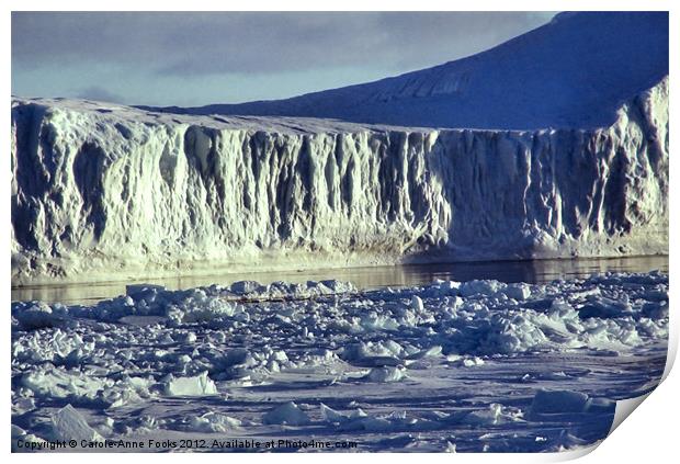 Iceberg Ross Sea Antarctica Print by Carole-Anne Fooks