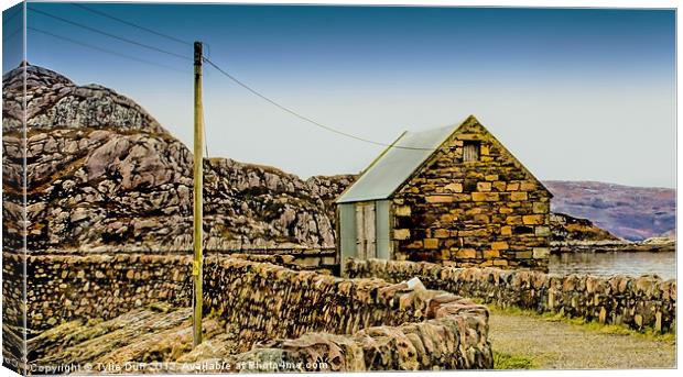 Diabaig Harbour, Loch Torridon Canvas Print by Tylie Duff Photo Art