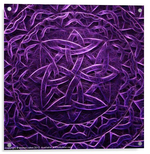 Celtic designs and patterns 24 Acrylic by stewart oakes