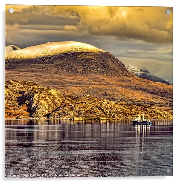 Loch Shieldaig Salmon Fishery Acrylic by Tylie Duff Photo Art