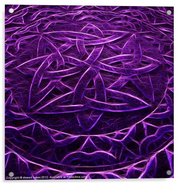 Celtic designs and patterns 27 Acrylic by stewart oakes