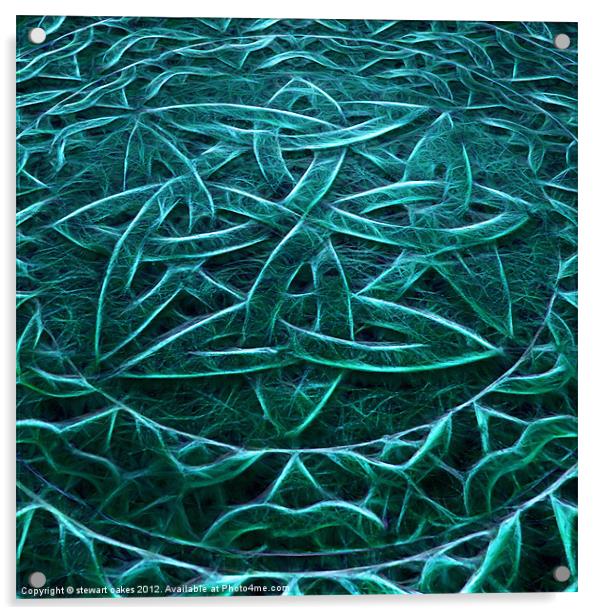 Celtic designs and patterns 28 Acrylic by stewart oakes