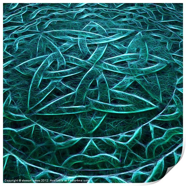 Celtic designs and patterns 28 Print by stewart oakes