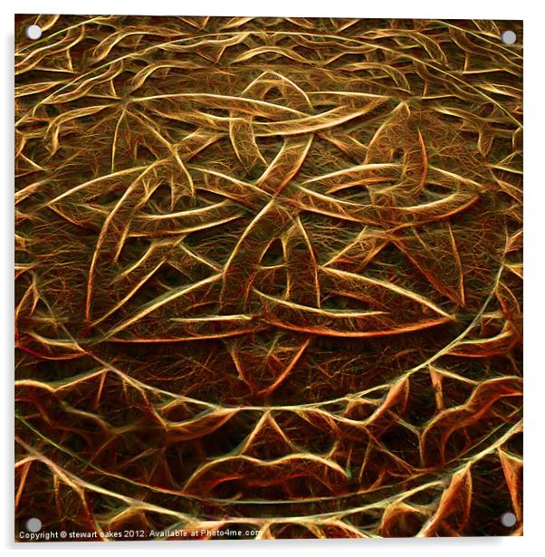 Celtic designs and patterns 29 Acrylic by stewart oakes