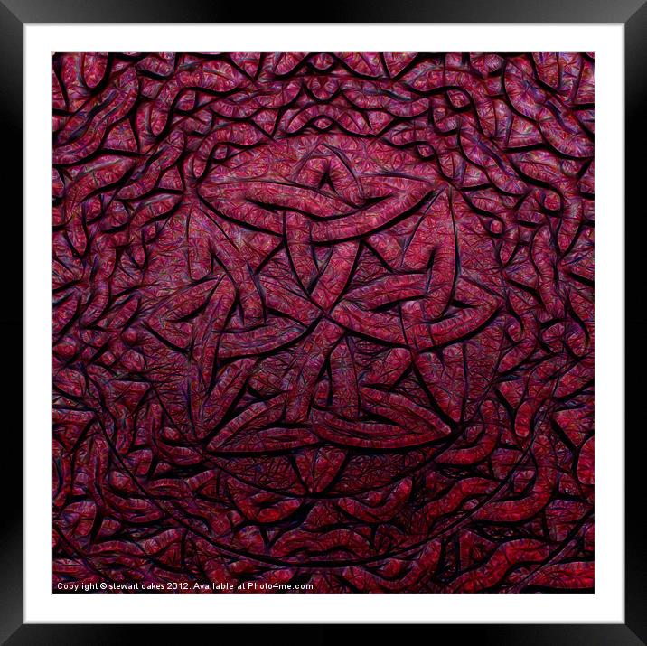 Celtic designs and patterns 30 Framed Mounted Print by stewart oakes