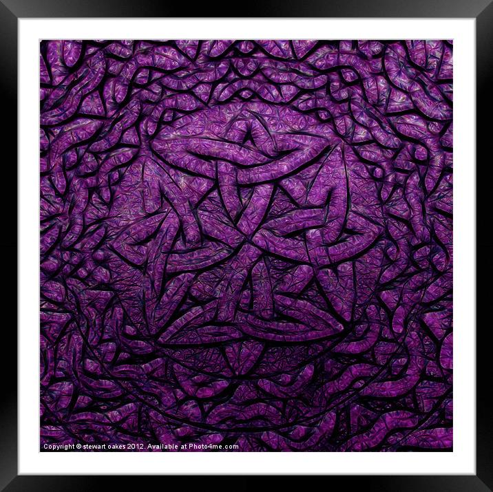 Celtic designs and patterns 32 Framed Mounted Print by stewart oakes