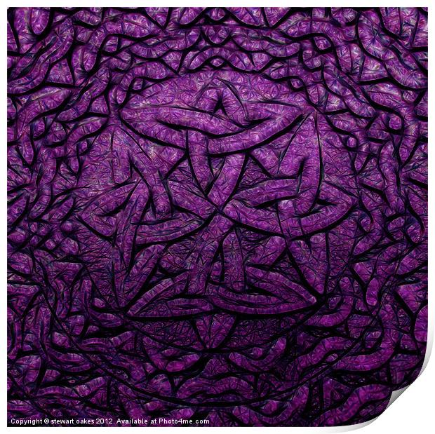 Celtic designs and patterns 32 Print by stewart oakes