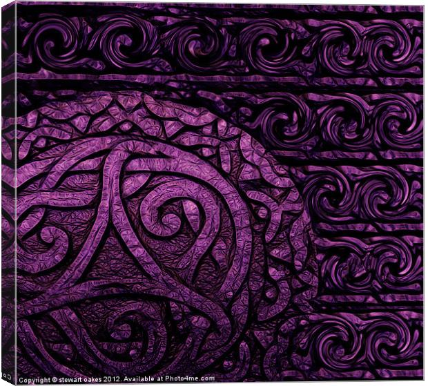 Celtic designs and patterns 33 Canvas Print by stewart oakes
