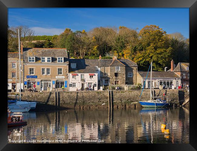 The inner harbour at Padstow, Cornwall Framed Print by Louise Heusinkveld