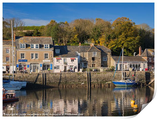 The inner harbour at Padstow, Cornwall Print by Louise Heusinkveld