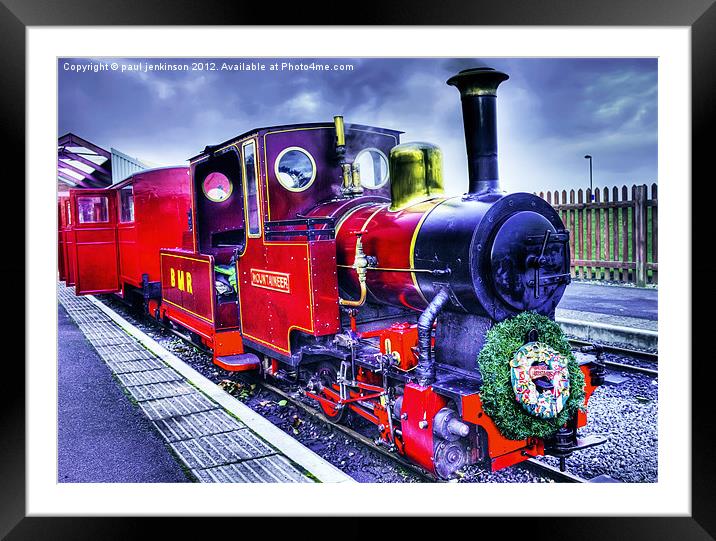 BMR Mountaineer Cleethorpes Light Railway Framed Mounted Print by paul jenkinson
