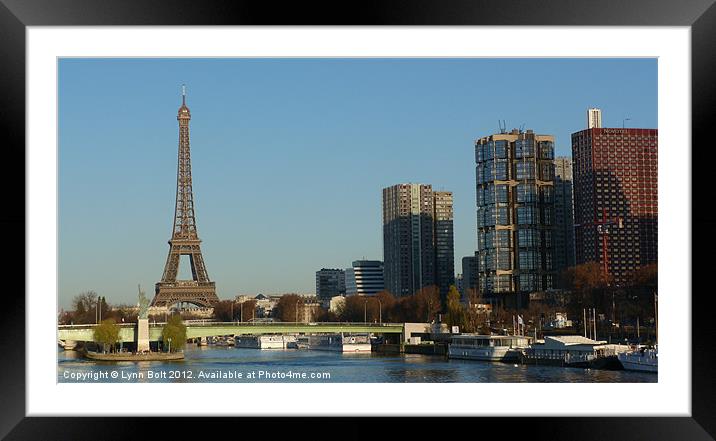 Eiffel Tower Framed Mounted Print by Lynn Bolt
