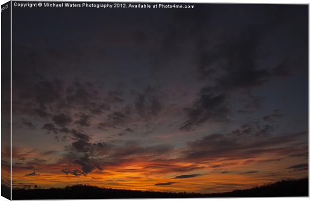 North Georgia Sunset Canvas Print by Michael Waters Photography