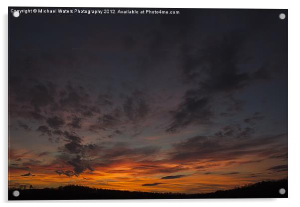 North Georgia Sunset Acrylic by Michael Waters Photography