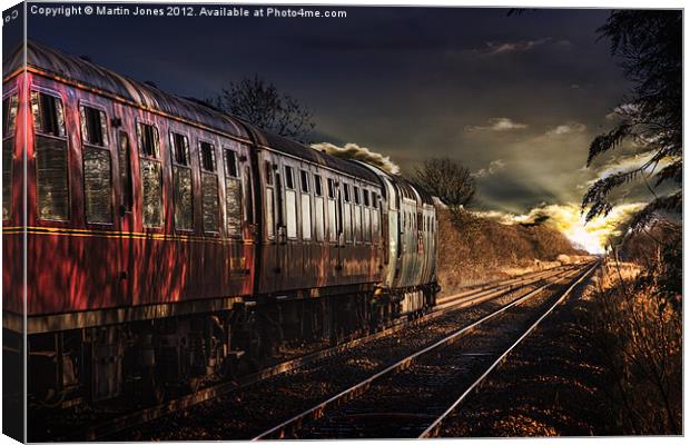 Deltic Sunset Canvas Print by K7 Photography