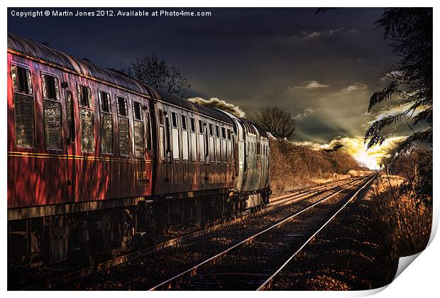 Deltic Sunset Print by K7 Photography