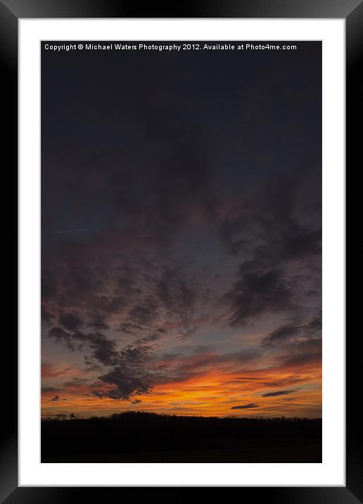 Jasper Sunset Framed Mounted Print by Michael Waters Photography
