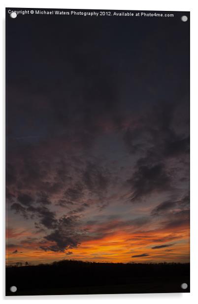 Jasper Sunset Acrylic by Michael Waters Photography