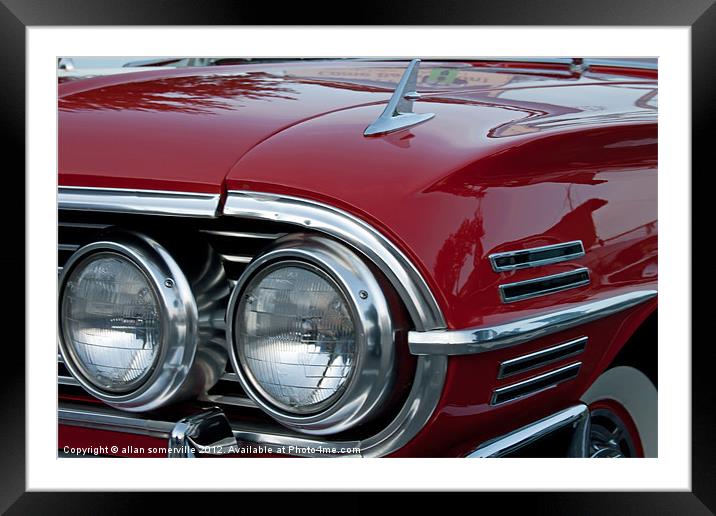 1960s chevrolet impala Framed Mounted Print by allan somerville