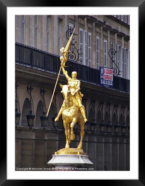 Joan of Arc Framed Mounted Print by Malcolm Snook