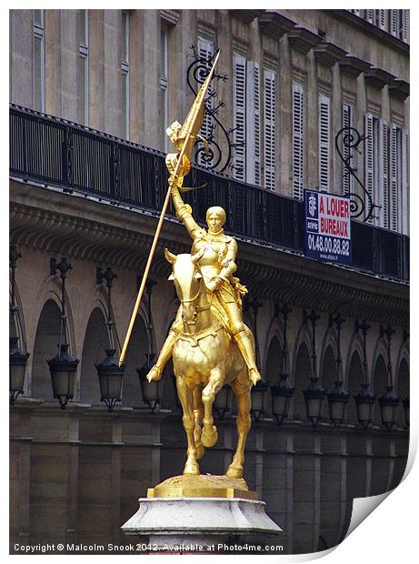 Joan of Arc Print by Malcolm Snook