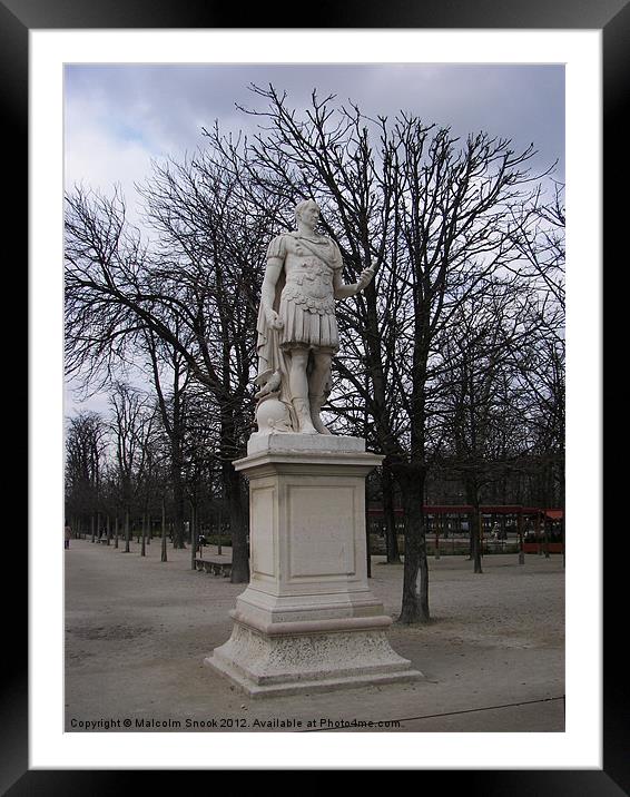 Gaius Julius Caesar in Paris Framed Mounted Print by Malcolm Snook