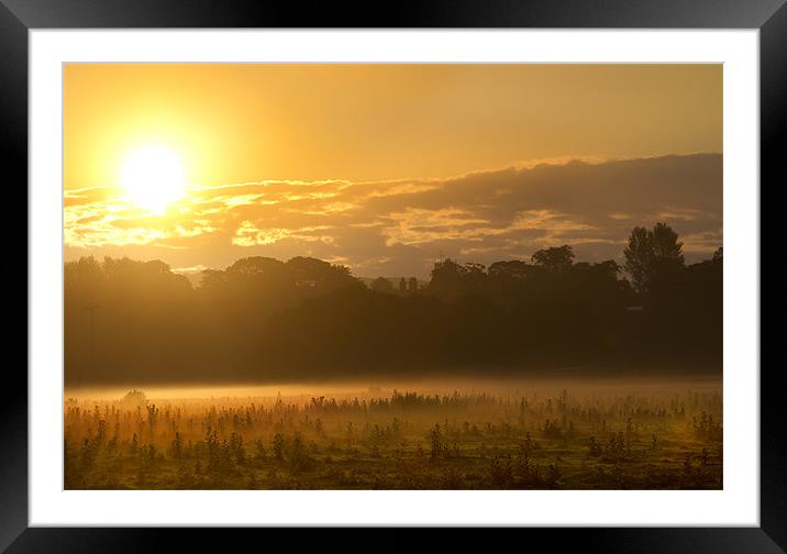 Sunrise Framed Mounted Print by mark davis