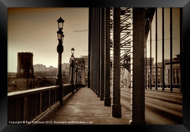 Vintage Tyne Bridge at Newcastle Framed Print by Ray Pritchard