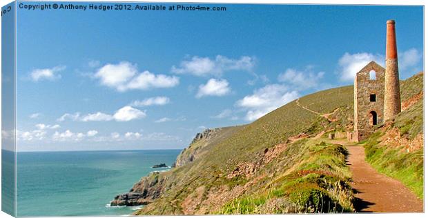 Wheal Coates Mine - Cornwall Canvas Print by Anthony Hedger