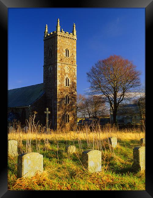 St Michael & All Angels Church, Princetown Framed Print by Darren Galpin