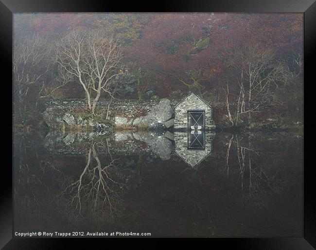 Boat house Framed Print by Rory Trappe
