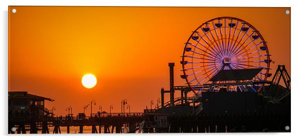 Santa Monica Acrylic by Adrian Thurm