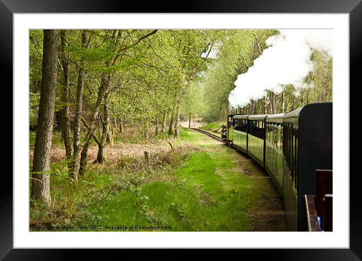 Revenglass Steam Rail Framed Mounted Print by Mohit Joshi