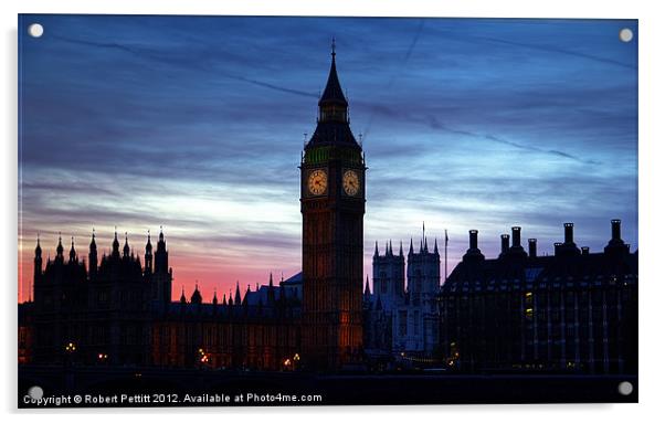 Big Ben Acrylic by Robert Pettitt