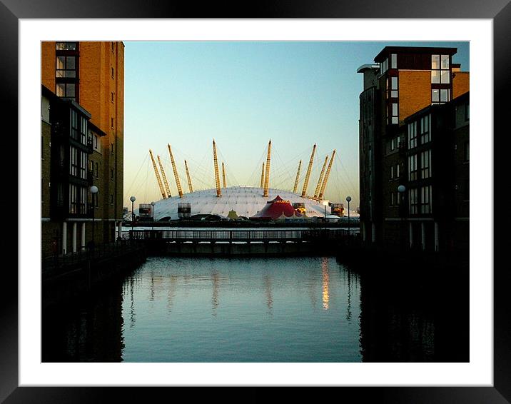 O2 Dome North Greenwich London Framed Mounted Print by David French