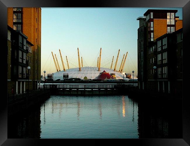 O2 Dome North Greenwich London Framed Print by David French