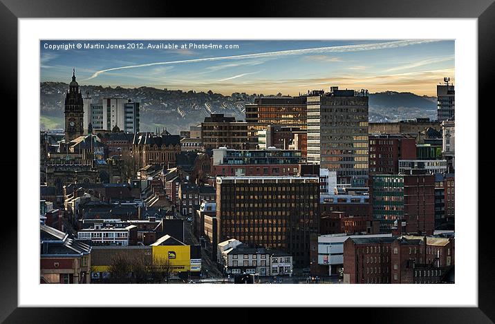 Sheffield Skyline Framed Mounted Print by K7 Photography