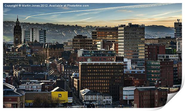 Sheffield Skyline Print by K7 Photography