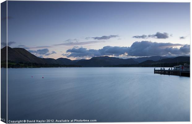 Ullswater Lake from Pooley Bridge Canvas Print by David Haylor