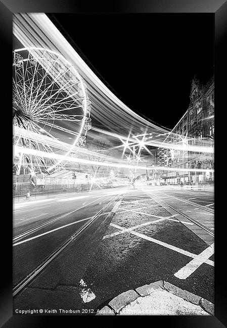 princes Street Lights Framed Print by Keith Thorburn EFIAP/b