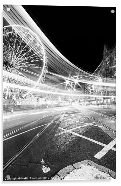 princes Street Lights Acrylic by Keith Thorburn EFIAP/b
