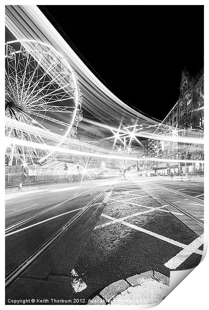 princes Street Lights Print by Keith Thorburn EFIAP/b