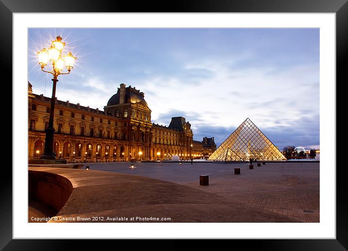 Louvre Museum, Paris, France Framed Mounted Print by Ankor Light