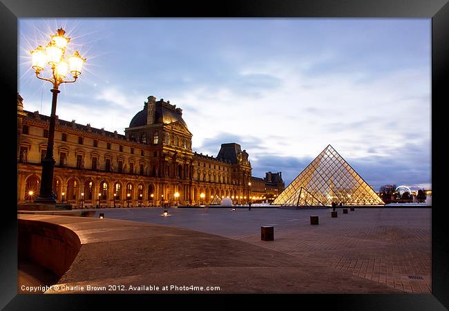 Louvre Museum, Paris, France Framed Print by Ankor Light